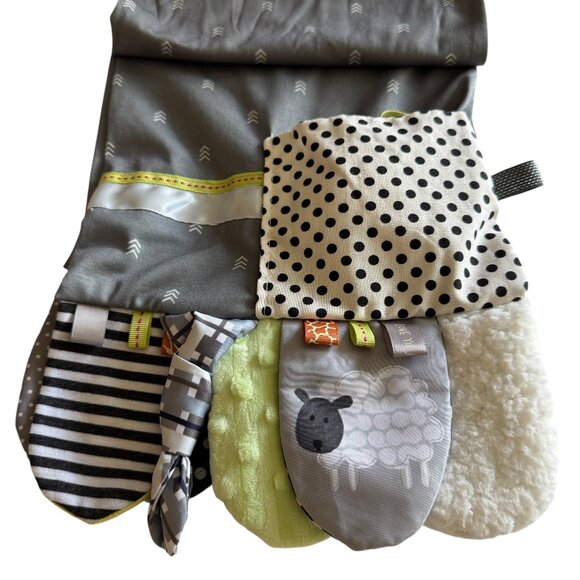 Demdaco Faith Activity Scarf Lightweight Pockets Textural Ribbons Mirror Crinkle - Picture 1 of 16